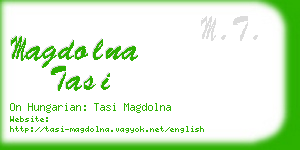 magdolna tasi business card